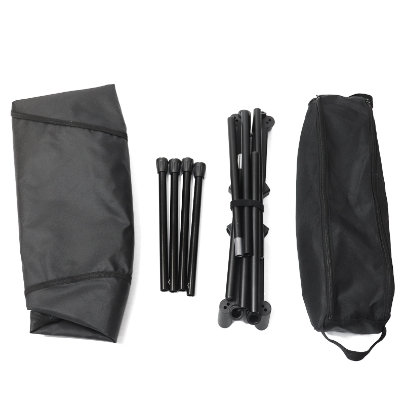 Silla plegable portátil de aluminio en forma de X