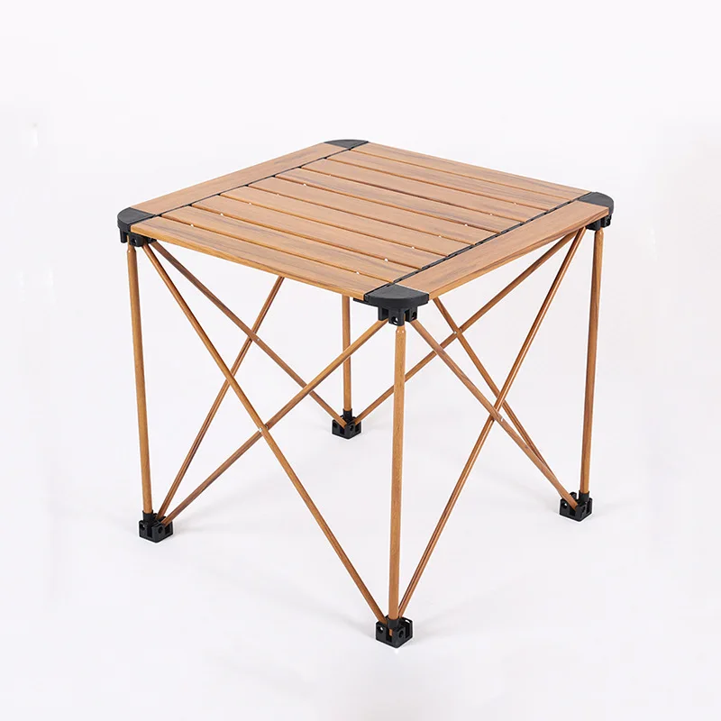 Mesa de picnic portátil de aluminio para acampar: mesa de café y té para exteriores