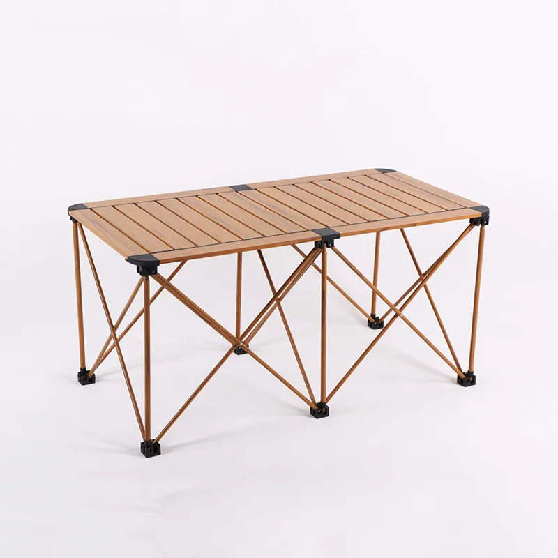 Mesa de picnic portátil de aluminio para acampar: mesa de café y té para exteriores