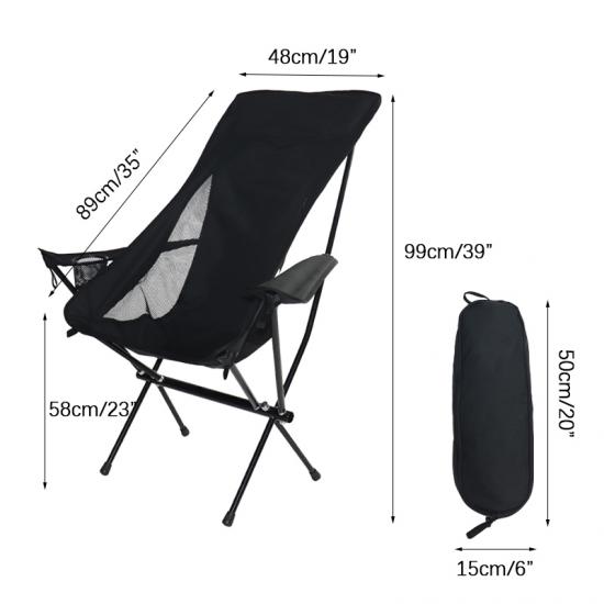 Silla plegable para playa, plegable, para exteriores, ligera, para acampar