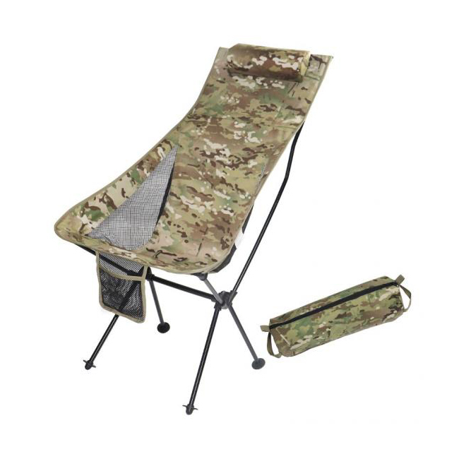 Silla de playa plegable de aleación de aluminio, silla portátil para exteriores, para jardín y ocio, con almohada desmontable