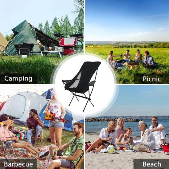 Silla plegable para playa, plegable, para exteriores, ligera, para acampar