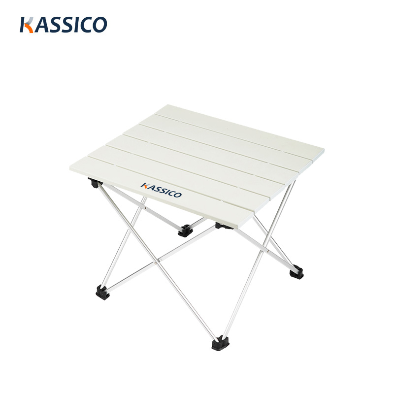 Mesa de camping plegable de aluminio para cocinar y hacer picnic
