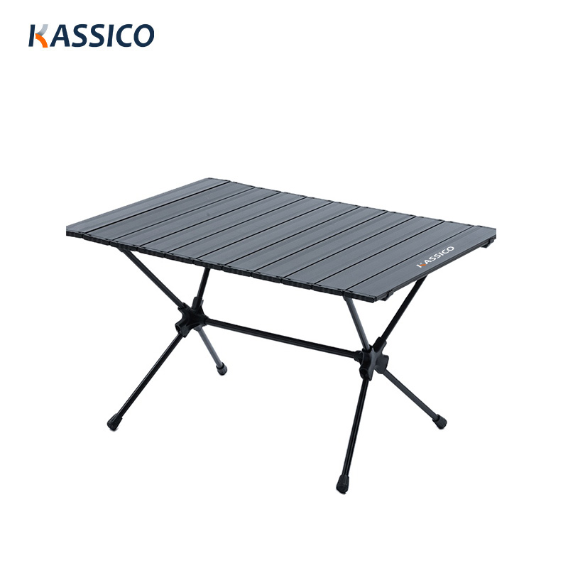 Mesas plegables para acampar de aluminio al aire libre con logotipo personalizado
