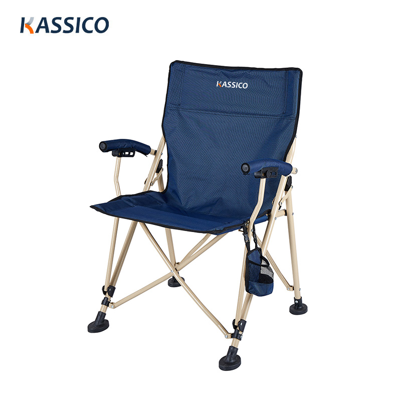 Silla de pesca con estructura de metal personalizable y asiento de gravedad cero