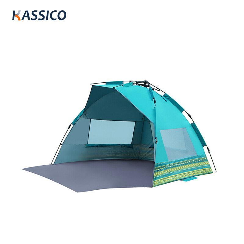 Tienda de campaña para playa, portátil, plegable, instantánea, con protección UV, resistente al agua