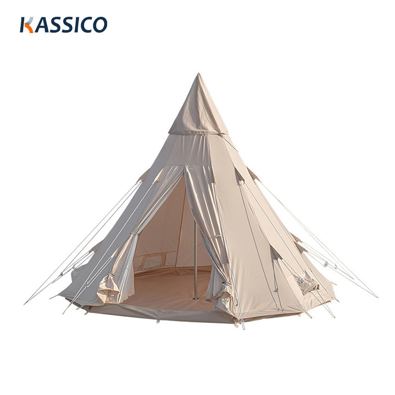 Tiendas tipi piramidales indias para acampar en familia, fiestas y festivales