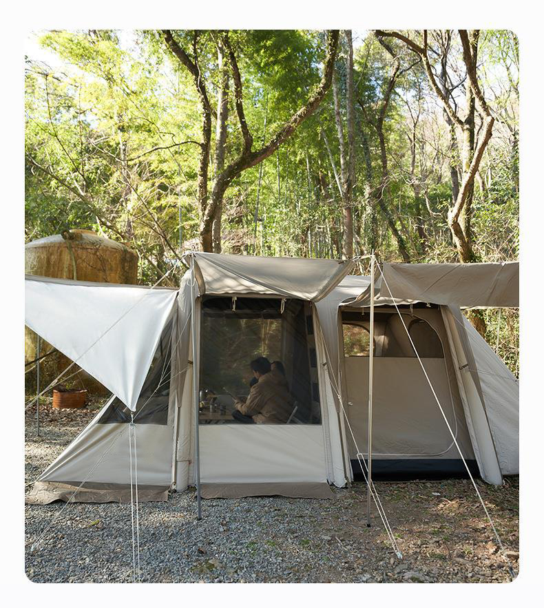 Tienda inflable de la cola del coche del aire 17.5m2 para acampar al aire libre de la familia