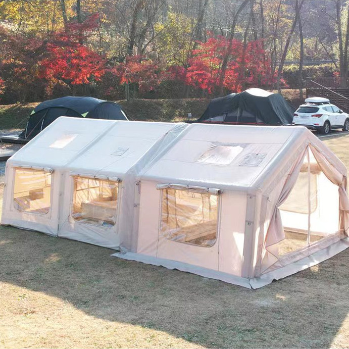 Tienda de campaña hinchable glamping de 22/31 m² para 3 o 4 habitaciones