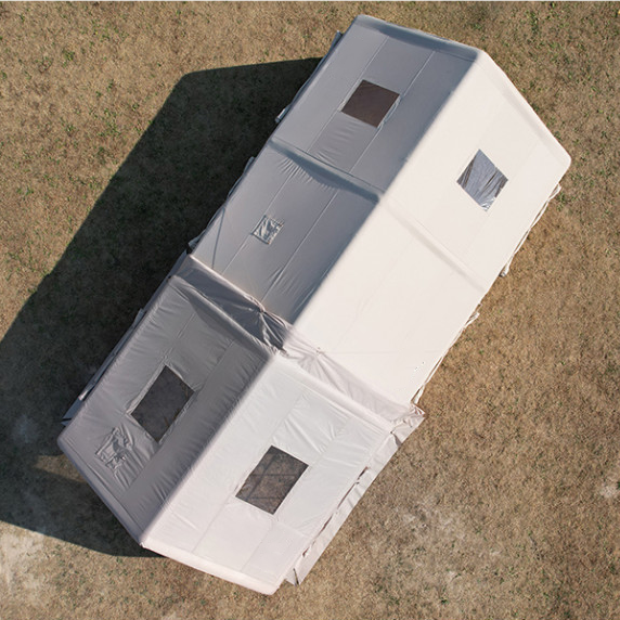 Tienda de campaña hinchable glamping de 22/31 m² para 3 o 4 habitaciones