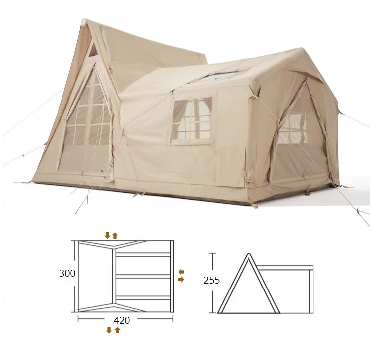 Tienda de campaña grande e impermeable