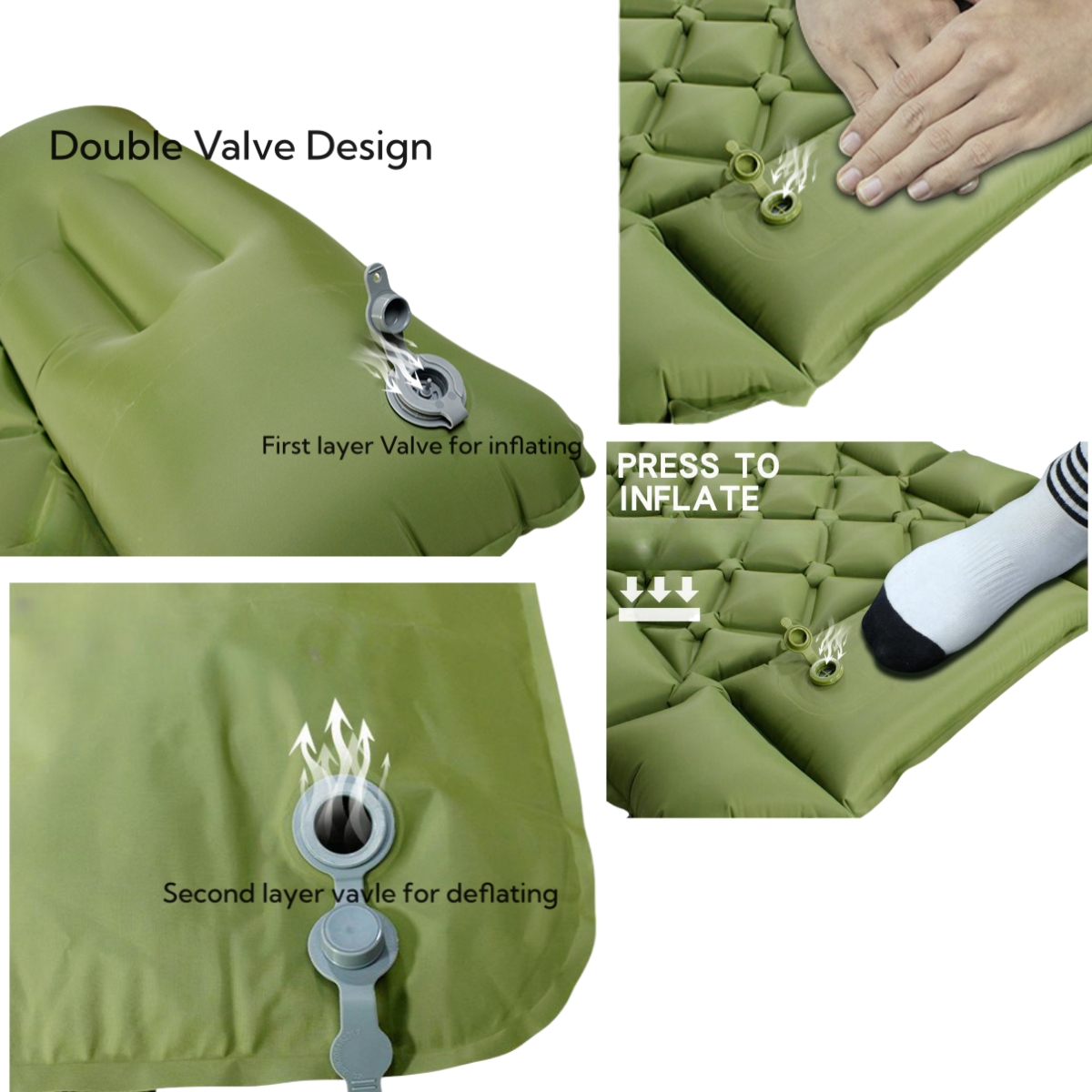 Colchón autoinflable para tienda de campaña