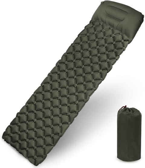 Colchoneta inflable ultraligera para acampar con aire de TPU