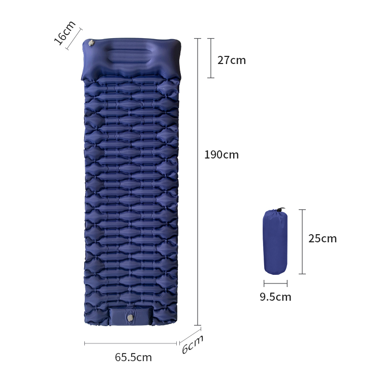 Colchón inflable ultraligero para acampar