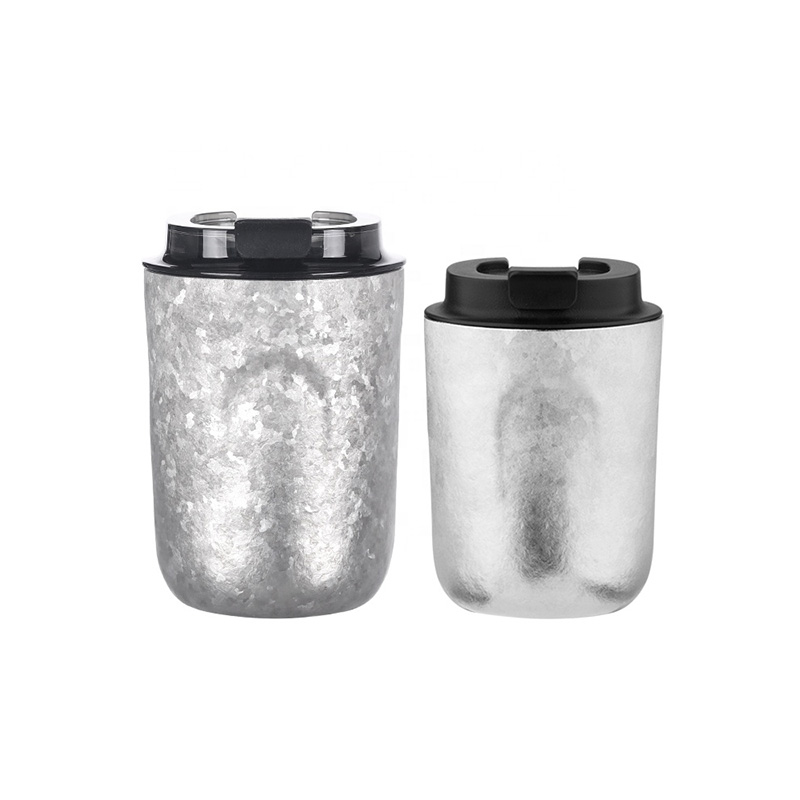 Taza de agua de 400 ml con borde aislado al vacío Taza de café Vaso de viaje