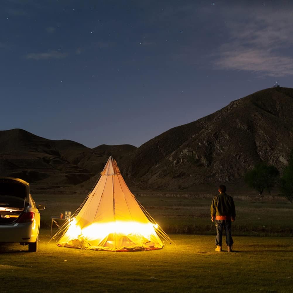 Tiendas de campaña tipo tipi en forma de pirámide para acampar al aire libre