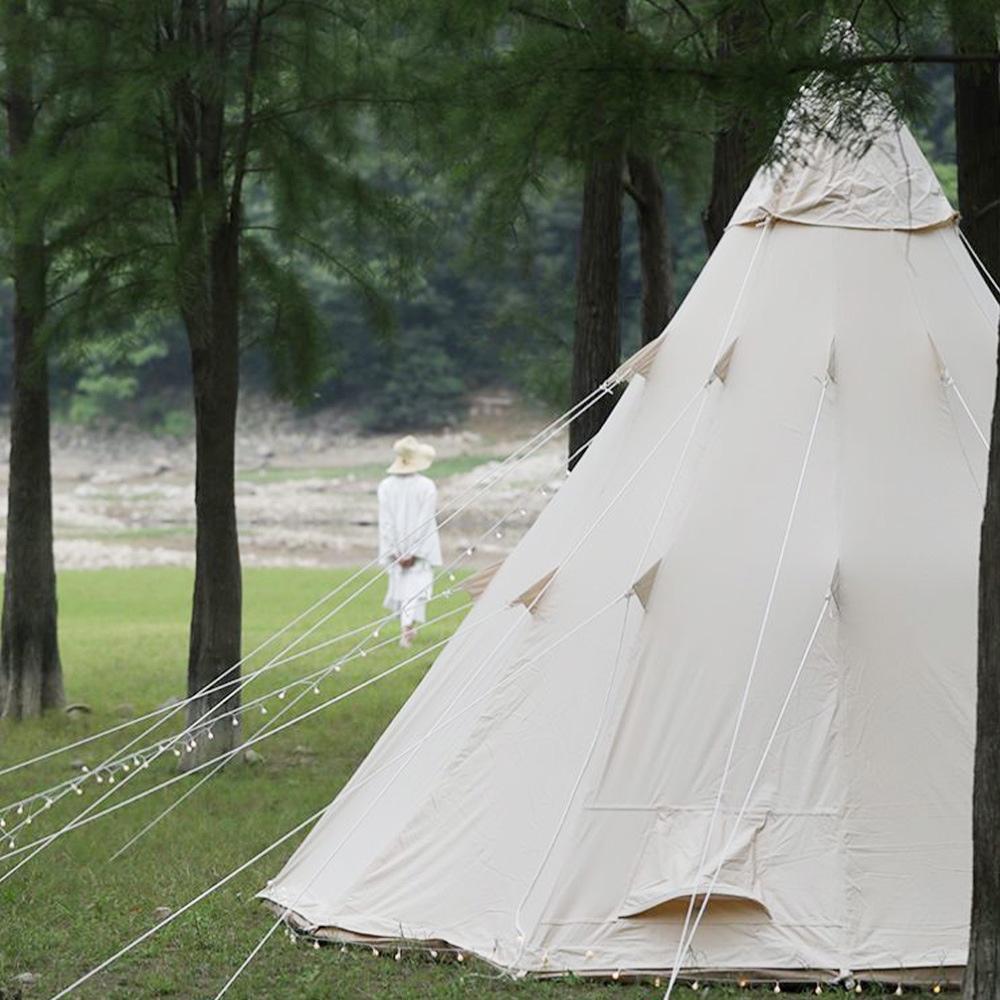 Tiendas de campaña tipo tipi en forma de pirámide para acampar al aire libre
