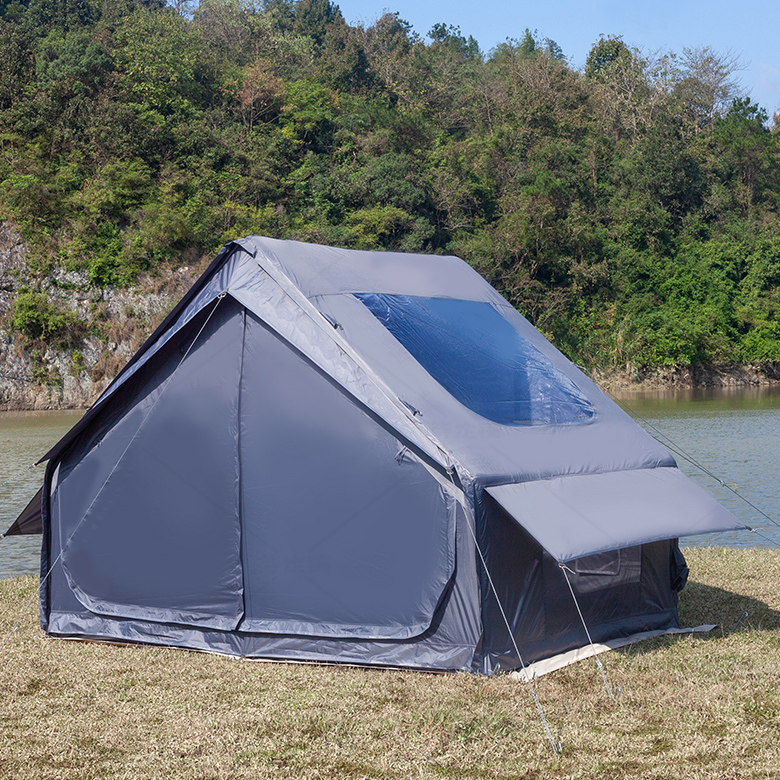 Tienda de campaña inflable grande de lujo, impermeable, para la familia, para pescar, acampar y hacer senderismo