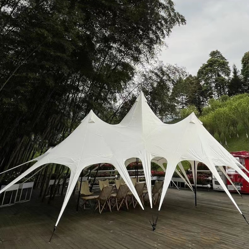 Tienda de campaña con sombrilla de lona Lotus de 4 Peak Site
