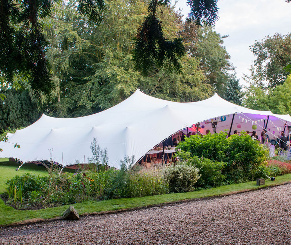 Carpa elástica impermeable para eventos comerciales, bodas, patios y fiestas