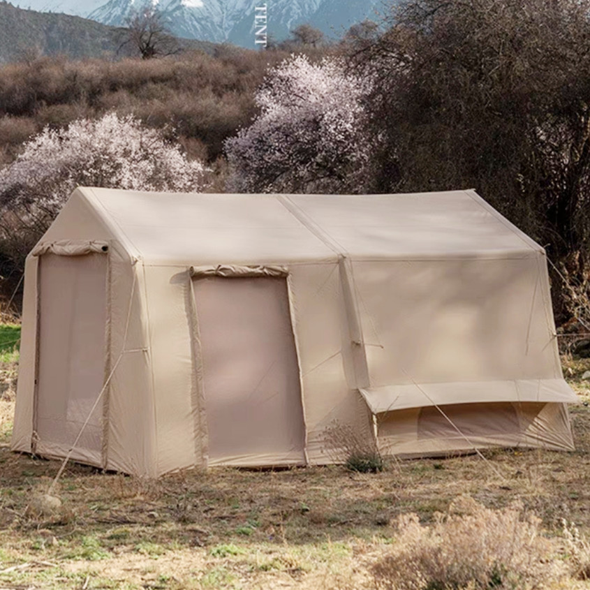 Tienda hinchable para acampar de 12 m² con glamping