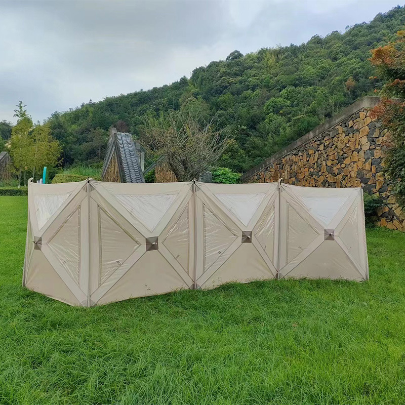 Tienda de campaña para exteriores resistente al viento, impermeable y con parabrisas
