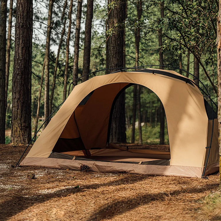 Tiendas de campaña portátiles de lona para exteriores, carpas de camping de lujo impermeables para 2 personas
