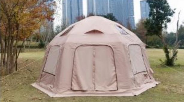 Tienda de campaña de lujo tipo glamping, impermeable, con forma de cúpula esférica