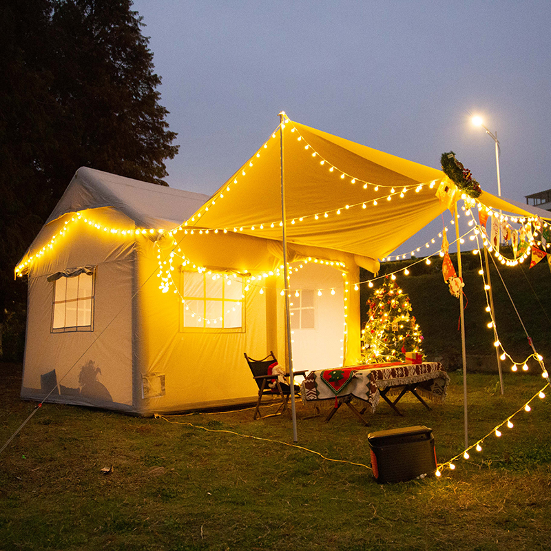 Tienda de campaña glamping de lujo, automática, impermeable