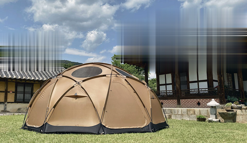 Tienda de campaña tipo domo Hemisphere para acampar al aire libre, eventos y festivales