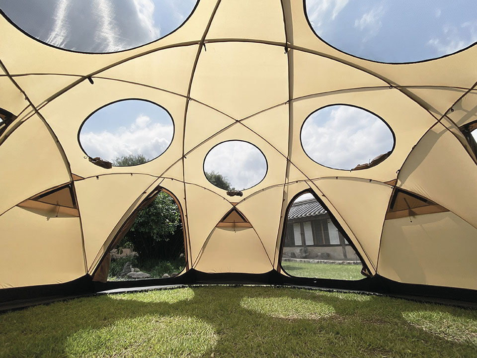 Tienda de campaña tipo domo Hemisphere para acampar al aire libre, eventos y festivales