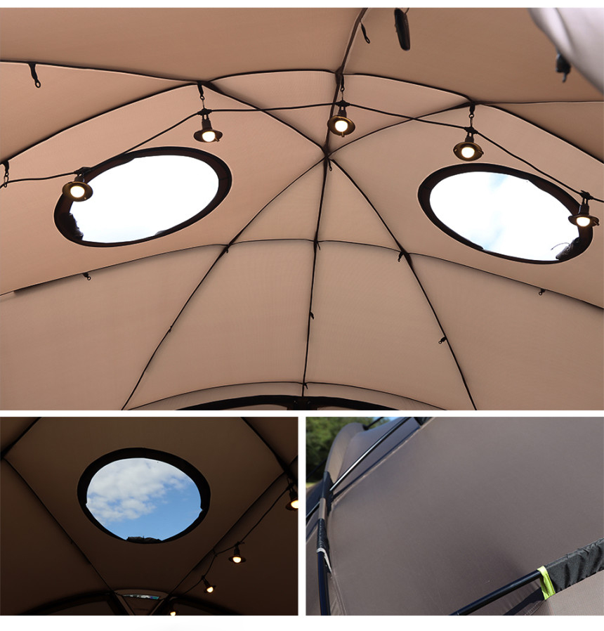 Tienda de campaña tipo domo Hemisphere para acampar al aire libre, eventos y festivales
