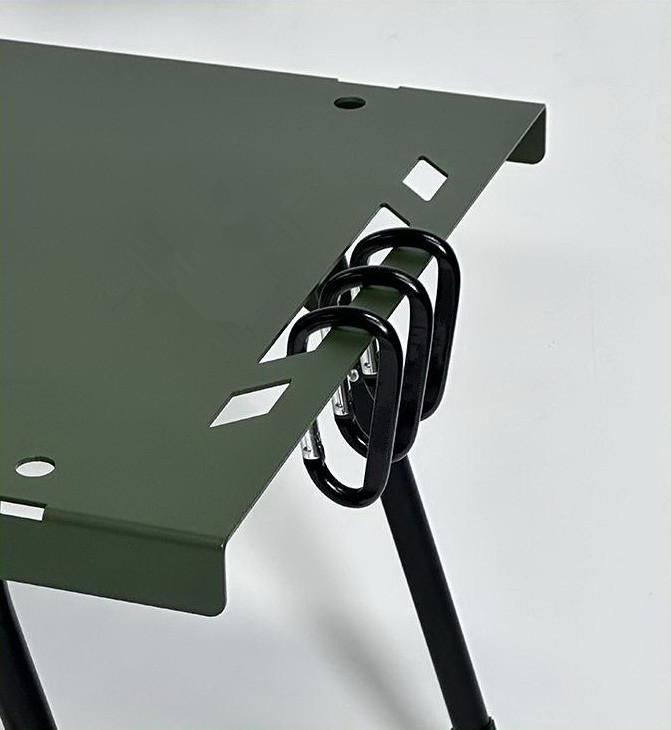 Mesa plegable ultraligera de aleación de aluminio para acampar al aire libre