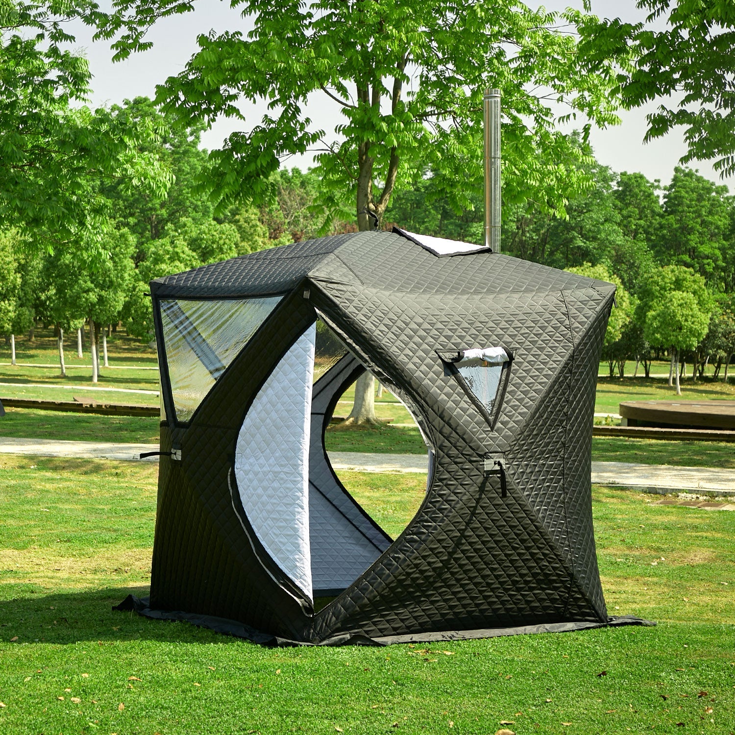 Carpa plegable para sauna de tela Oxford de doble capa