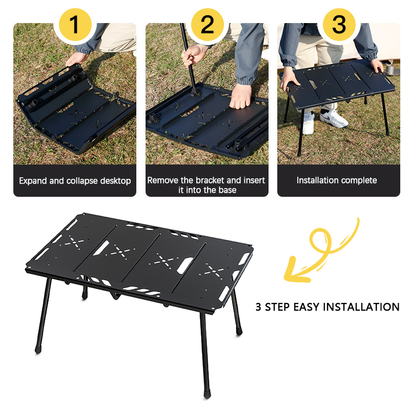 Mesa plegable de aluminio para exteriores IGT de aleación ultraligera